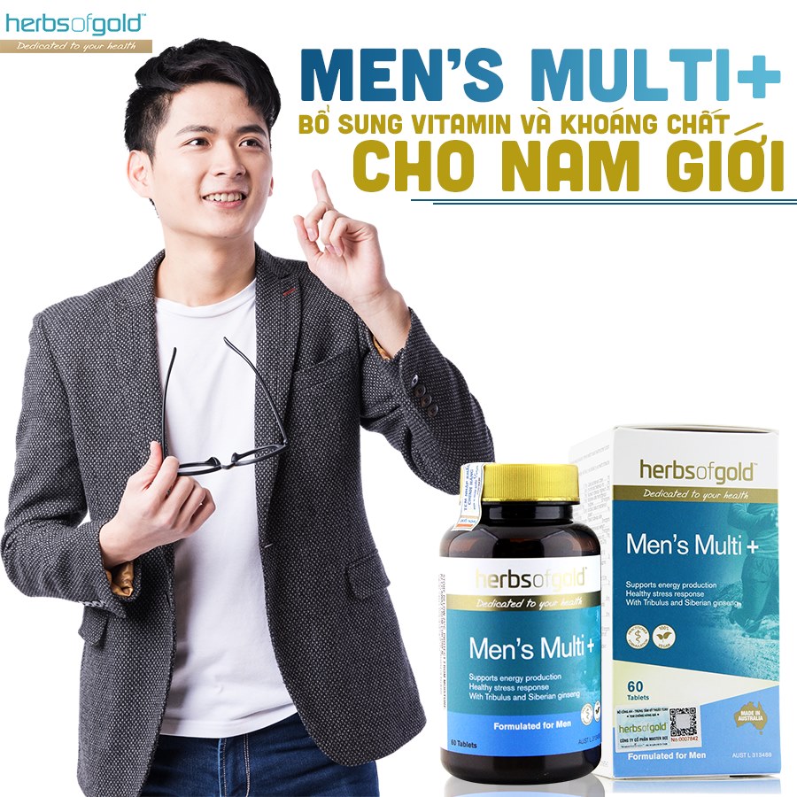 Herbs of Gold ​Men’s Multi + tăng cường sức khỏe nam giới