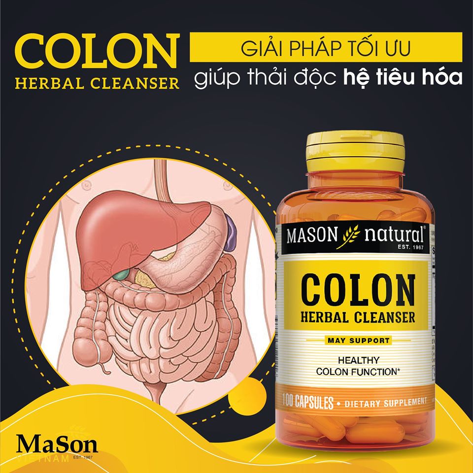 Mason Colon - giái pháp tối ưu giúp thải độc hệ tiêu hóa