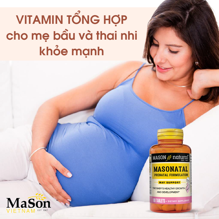 Masonatal Prenatal Formulation - Vitamin tổng hợp cho phụ nữ mang thai, cho con bú